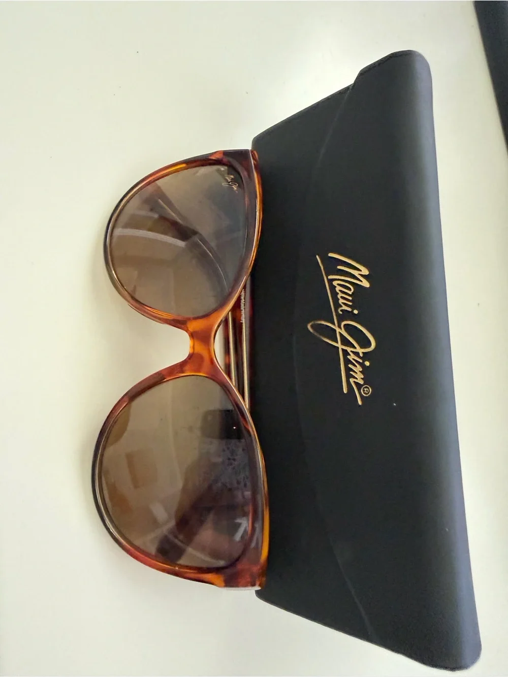 Maui Jim Tortoise Shell Sunglasses with Brown Lenses